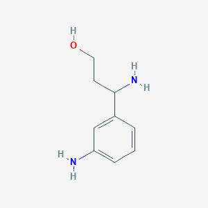 molecular formula C9H14N2O B3030288 3-Amino-3-(3-aminophenyl)propan-1-ol CAS No. 886364-14-3