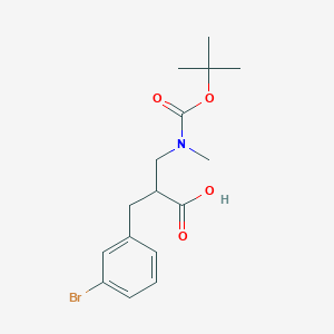 2-(3-Bromobenzyl)-3-((tert-butoxycarbonyl)(methyl)amino)propanoic acid