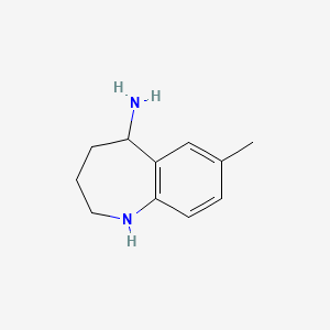 7-Methyl-2,3,4,5-tetrahydro-1H-benzo[b]azepin-5-amine