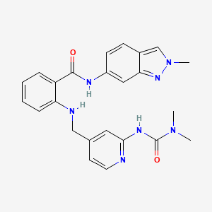 molecular formula C24H25N7O2 B3030307 ZK-261991 