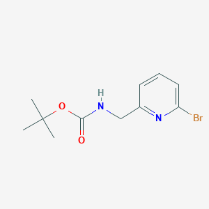 molecular formula C11H15BrN2O2 B3030324 tert-Butyl ((6-bromopyridin-2-yl)methyl)carbamate CAS No. 887580-31-6