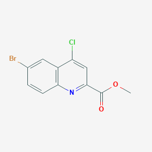 molecular formula C11H7BrClNO2 B3030328 Methyl 6-bromo-4-chloroquinoline-2-carboxylate CAS No. 887587-50-0