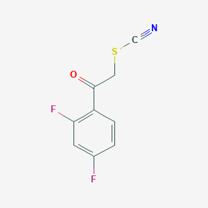 molecular formula C9H5F2NOS B3030337 2,4-Difluorophenacyl thiocyanate CAS No. 887625-49-2