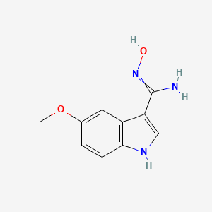 molecular formula C10H11N3O2 B3030350 N-Hydroxy-5-methoxy-1H-indole-3-carboximidamide CAS No. 889943-79-7