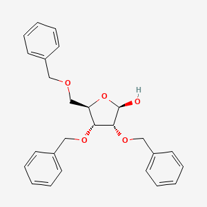 molecular formula C26H28O5 B3030369 2,3,5-Tri-O-benzyl-b-D-ribofuranose CAS No. 89361-52-4