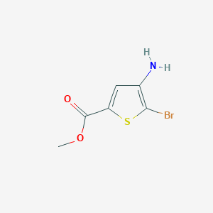 molecular formula C6H6BrNO2S B3030381 Methyl 4-amino-5-bromothiophene-2-carboxylate CAS No. 89499-51-4