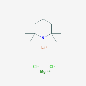 molecular formula C9H18Cl2LiMgN B3030391 lithium;magnesium;2,2,6,6-tetramethylpiperidin-1-ide;dichloride CAS No. 898838-07-8