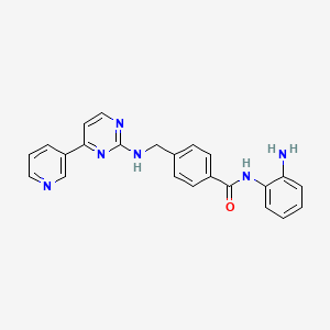 molecular formula C23H20N6O B3030405 Mocetinostat CAS No. 9003-99-0