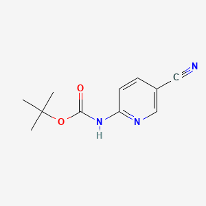 molecular formula C11H13N3O2 B3030415 2-(Boc-amino)-5-cyanopyridine CAS No. 902837-44-9