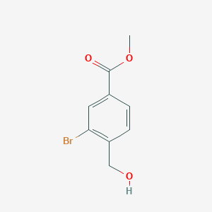 molecular formula C9H9BrO3 B3030418 Methyl 3-bromo-4-(hydroxymethyl)benzoate CAS No. 90326-62-8