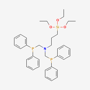 molecular formula C35H45NO3P2Si B3030424 N,N-Bis[(diphenylphosphino)methyl]-3-(triethoxysilyl)propylamine CAS No. 904704-23-0