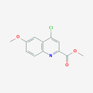 molecular formula C12H10ClNO3 B3030438 Methyl 4-chloro-6-methoxyquinoline-2-carboxylate CAS No. 905807-62-7