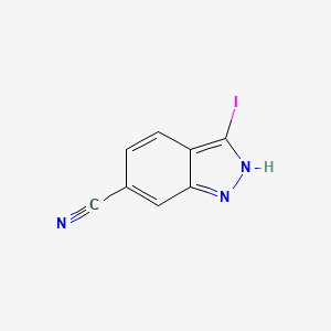 molecular formula C8H4IN3 B3030441 3-Iodo-1H-indazole-6-carbonitrile CAS No. 906000-39-3