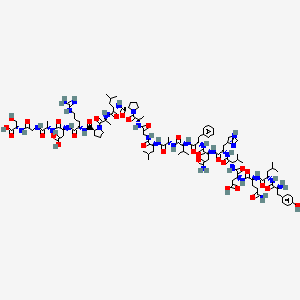 molecular formula C104H159N29O31 B3030445 H-Tyr-Leu-Gln-Asp-Val-His-Asn-Phe-Val-Ala-Leu-Gly-Ala-Pro-Leu-Ala-Pro-Arg-Asp-Ala-Gly-Ser-OH CAS No. 90686-51-4