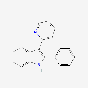 2-Phenyl-3-(pyridin-2-yl)-1h-indole