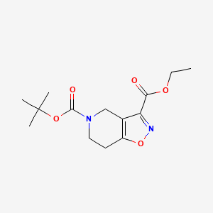 5-Tert-butyl 3-ethyl 4H,5H,6H,7H-[1,2]oxazolo[4,5-C]pyridine-3,5-dicarboxylate