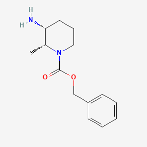 molecular formula C14H20N2O2 B3030485 benzyl (2R,3R)-3-amino-2-methylpiperidine-1-carboxylate CAS No. 912451-60-6
