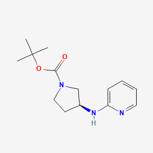 molecular formula C14H21N3O2 B3030518 tert-Butyl (3S)-3-(pyridin-2-ylamino)pyrrolidine-1-carboxylate CAS No. 915002-37-8