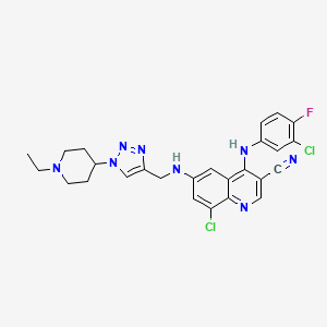 molecular formula C26H25Cl2FN8 B3030519 Cot inhibitor-2 CAS No. 915363-56-3