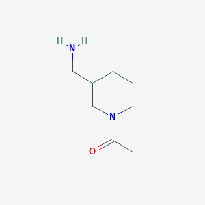 molecular formula C8H16N2O B3030526 1-(1-acetylpiperidin-3-yl)methanamine CAS No. 915922-81-5