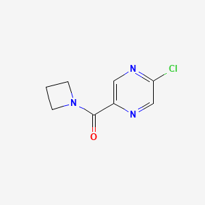molecular formula C8H8ClN3O B3030527 Azetidin-1-yl(5-chloropyrazin-2-yl)methanone CAS No. 915948-98-0