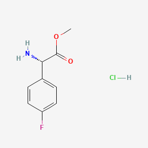 molecular formula C9H11ClFNO2 B3030539 Methyl L-2-(4-fluorophenyl)glycinate HCl CAS No. 916602-09-0