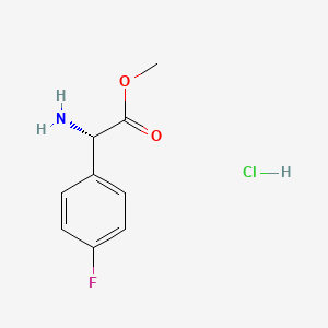 (S)-methyl 2-amino-2-(4-fluorophenyl)acetate hydrochloride