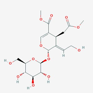 methyl (4S,5E,6S)-5-(2-hydroxyethylidene)-4-(2-methoxy-2-oxoethyl)-6-[(2S,3R,4S,5S,6R)-3,4,5-trihydroxy-6-(hydroxymethyl)oxan-2-yl]oxy-4H-pyran-3-carboxylate
