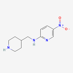 (5-Nitro-pyridin-2-yl)-piperidin-4-ylmethyl-amine