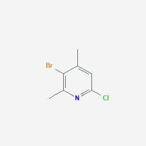 molecular formula C7H7BrClN B3030549 3-Bromo-6-chloro-2,4-dimethylpyridine CAS No. 918145-29-6