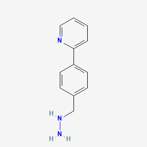 Pyridine, 2-[4-(hydrazinylmethyl)phenyl]-