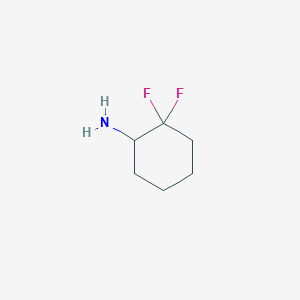 molecular formula C6H11F2N B3030571 2,2-Difluorocyclohexanamine CAS No. 921753-37-9