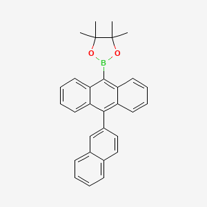 4,4,5,5-Tetramethyl-2-(10-(naphthalen-2-yl)anthracen-9-yl)-1,3,2-dioxaborolane