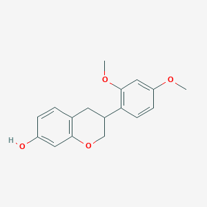 molecular formula C17H18O4 B030306 Sativan CAS No. 71831-00-0