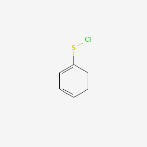 molecular formula C6H5ClS B3030613 Benzenesulfenyl chloride CAS No. 931-59-9