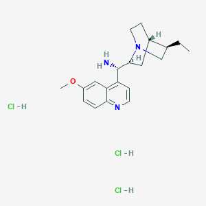 molecular formula C20H30Cl3N3O B3030614 9-Amino-(9-deoxy)epi-dihydroquinine trihydrochloride CAS No. 931098-91-8