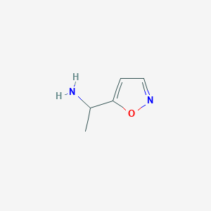 molecular formula C5H8N2O B3030626 1-ISOXAZOL-5-YL-ETHYLAMINE CAS No. 933721-75-6