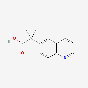 molecular formula C13H11NO2 B3030644 1-(Quinolin-6-yl)cyclopropanecarboxylic acid CAS No. 936728-00-6