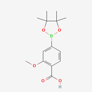 2-Methoxy-4-(tetramethyl-1,3,2-dioxaborolan-2-yl)benzoic acid