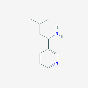 molecular formula C10H16N2 B3030656 3-Methyl-1-(pyridin-3-yl)butan-1-amine CAS No. 938459-12-2