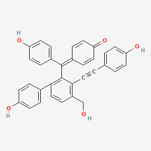 molecular formula C34H24O5 B3030669 Selaginellin 