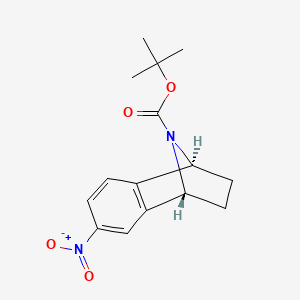 6-Nitro-(1S,4R)-1,2,3,4-tetrahydro-1,4-epiazano-naphthalene-9-carboxylic acid tert-butyl ester