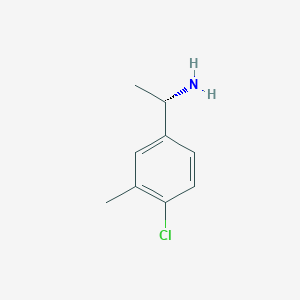 molecular formula C9H13Cl2N B3030687 (S)-1-(4-Chloro-3-methylphenyl)ethanamine CAS No. 943760-74-5