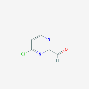 molecular formula C5H3ClN2O B3030705 4-Chloropyrimidine-2-carbaldehyde CAS No. 944902-13-0