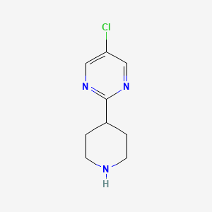 molecular formula C9H12ClN3 B3030708 5-Chloro-2-(piperidin-4-YL)pyrimidine CAS No. 944903-10-0