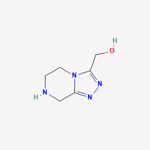 molecular formula C6H10N4O B3030718 （5,6,7,8-四氢-[1,2,4]三唑并[4,3-a]吡嗪-3-基）甲醇 CAS No. 945262-31-7