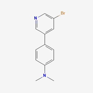 molecular formula C13H13BrN2 B3030734 4-(5-bromopyridin-3-yl)-N,N-dimethylaniline CAS No. 947533-37-1