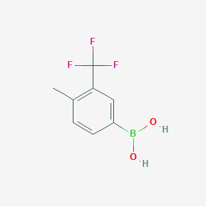molecular formula C8H8BF3O2 B3030735 (4-Methyl-3-(trifluoromethyl)phenyl)boronic acid CAS No. 947533-94-0