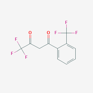 molecular formula C11H6F6O2 B3030742 4,4,4-Trifluoro-1-(2-trifluoromethylphenyl)-1,3-butanedione CAS No. 94856-23-2