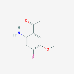molecular formula C9H10FNO2 B3030746 1-(2-Amino-4-fluoro-5-methoxyphenyl)ethanone CAS No. 949159-97-1